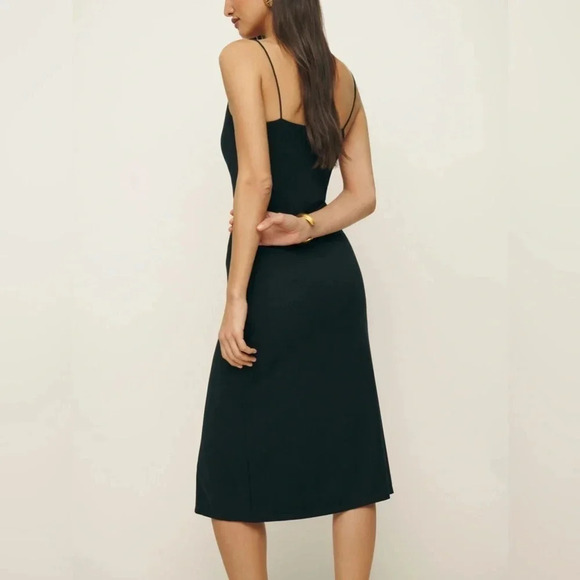 Reformation Pavia Knit Black Midi Dress Size S B178 - Picture 3 of 8